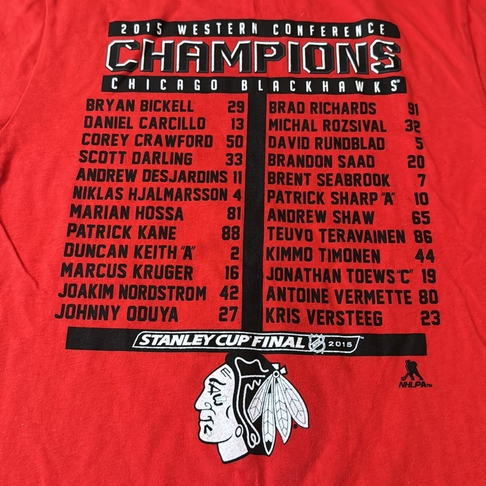 Chicago Blackhawks 2015 Western conference champion tshirt - Picture 5 of 5
